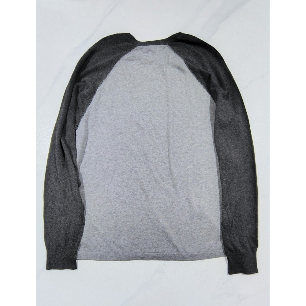 James Perse Men's Sweater Color block Crewneck Raglan Pullover Cotton Cashmere - Picture 6 of 15